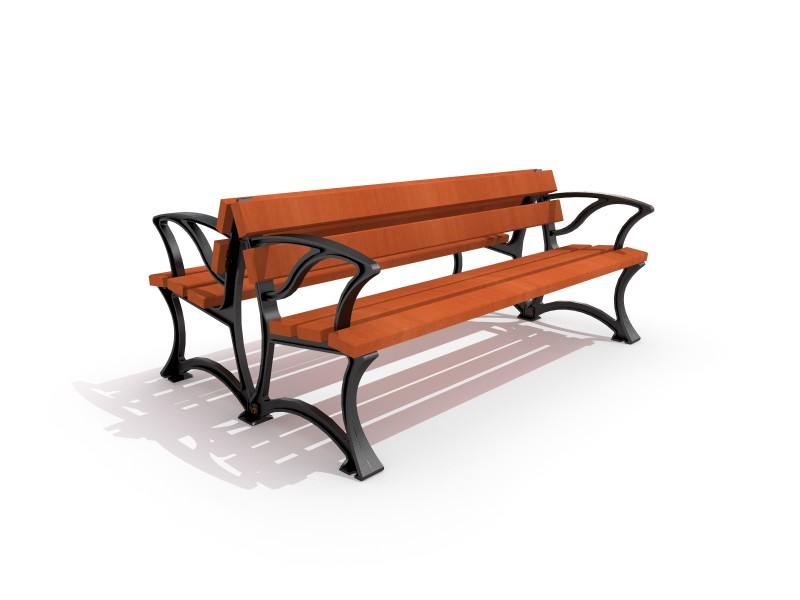 Ławka żeliwna 02 Plac zabaw benches-cast-iron-bench-02