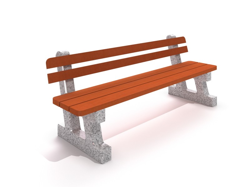 Ławka betonowa 01 Plac zabaw benches-concrete-bench-01