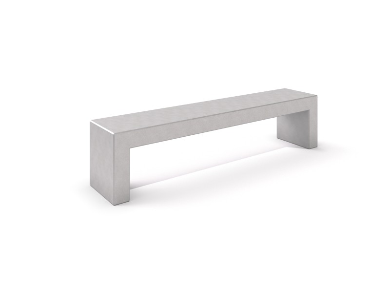 Ławka betonowa DECO 8 Plac zabaw benches-deco-white-concrete-bench-8