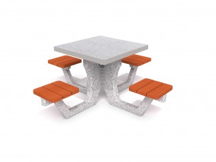 Betonowy stół piknikowy 01