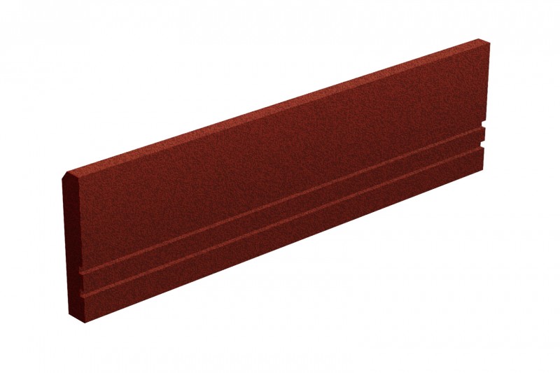 Elastyczny krawężnik 1000 x 250 x 50 mm - czerwony Plac zabaw elastyczny-kraweznik-1000x250x50mm-czerwony-36